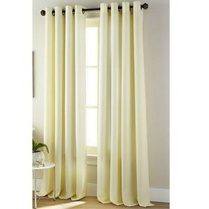 NWT Nanshing Ephron Grommet Single Curtain Panel Ivory 54" X 84"
